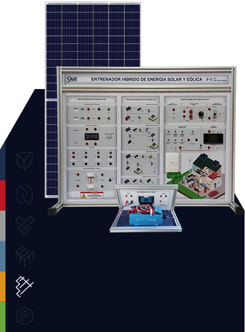 MAQUETA DIDACTICA DE GENERACION SOLAR MODO OFF GRID