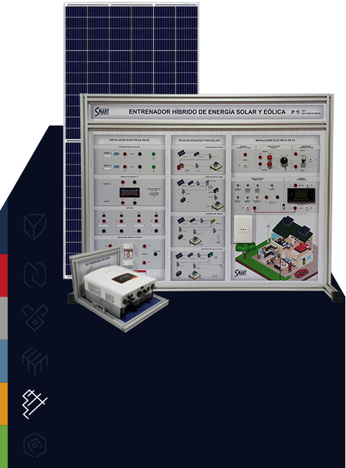 MAQUETA DIDACTICA GENERACION SOLAR MODO ON GRID